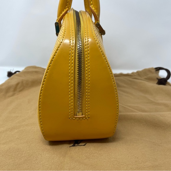 LOUIS Vuitton LV Hand Bag Jasmin Yellow Purse with Wallet - Picture 3 of 16